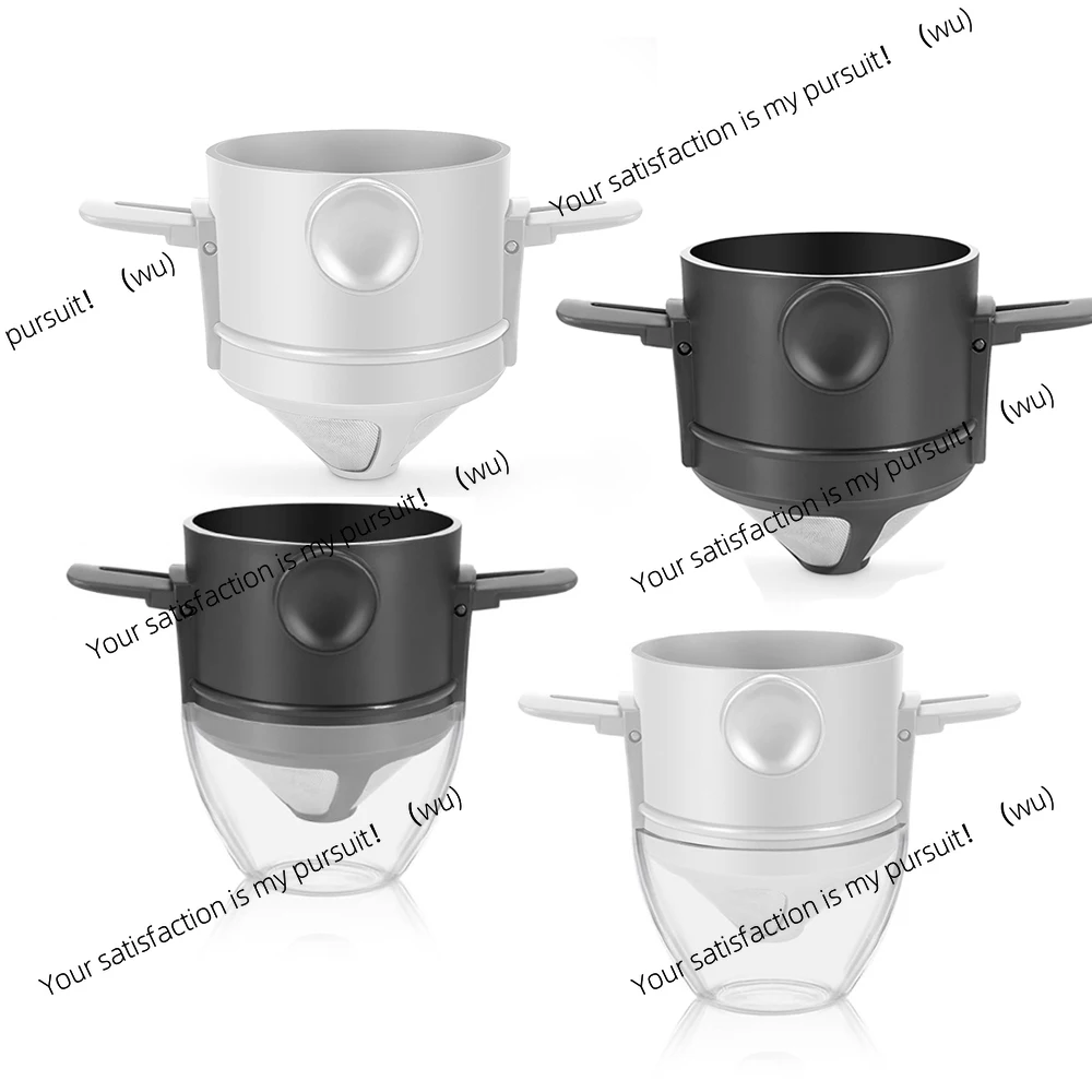 Portable Coffee Filter Reusable Coffee Funnel Stainless Steel Cone Coffee Dripper Brewing Tools Paperless Pour Over Tea Holder