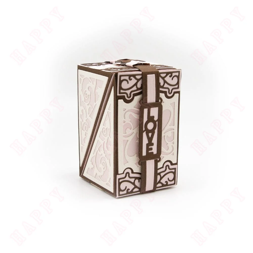 Cherished Cadeau Gift Box Die Set scrapbooking die 2024 Metal Cutting Dies Embossed Make Paper Card Album Diy Craft Decoration