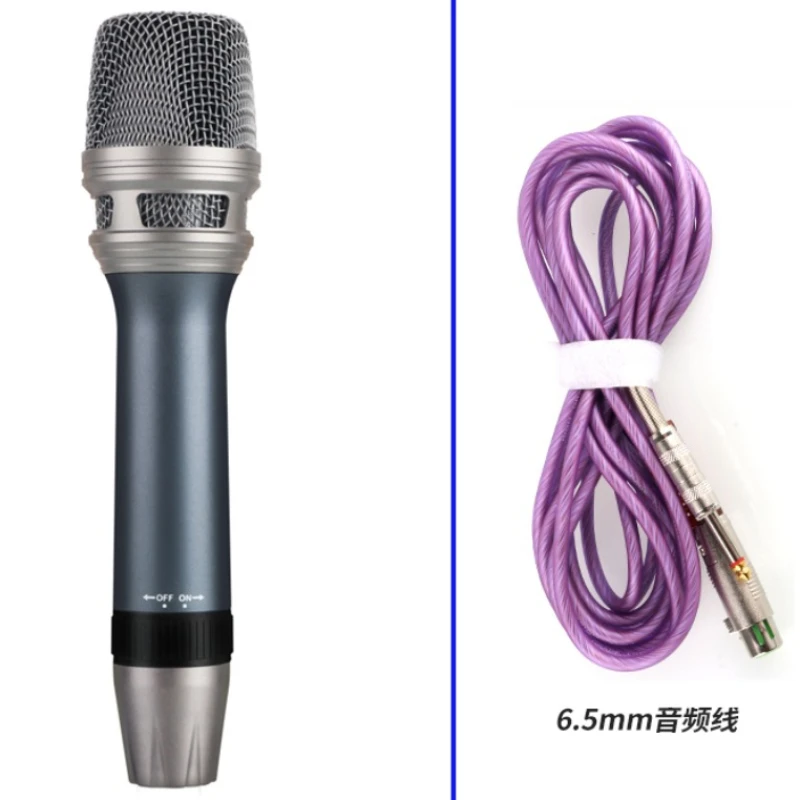 

Metal Dynamic Handheld Microphone for Karaoke Singing Professional Wired Cardioid Microphone Recording for Performance