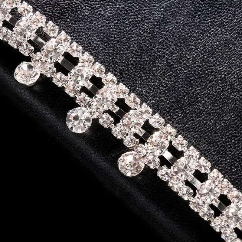  Dazzling Rhinestones Layered Body Chain Secure Fastening For Active Occasions