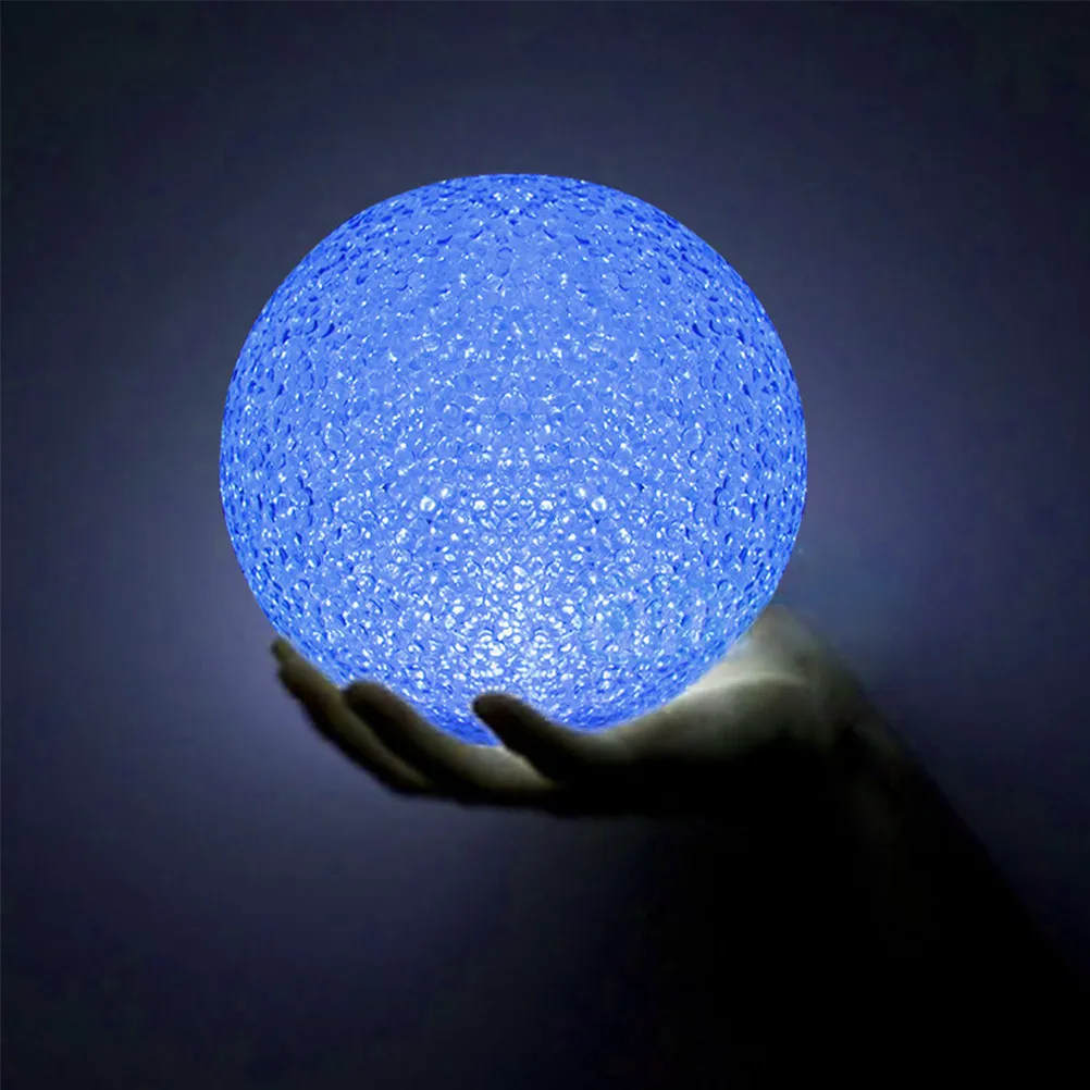 1Pcs Crystal Ball Night Light 14Cm Diameter Eco-Friendly Eva Glowing Sphere with Colorful Gradient Light for Bedroom Nursery