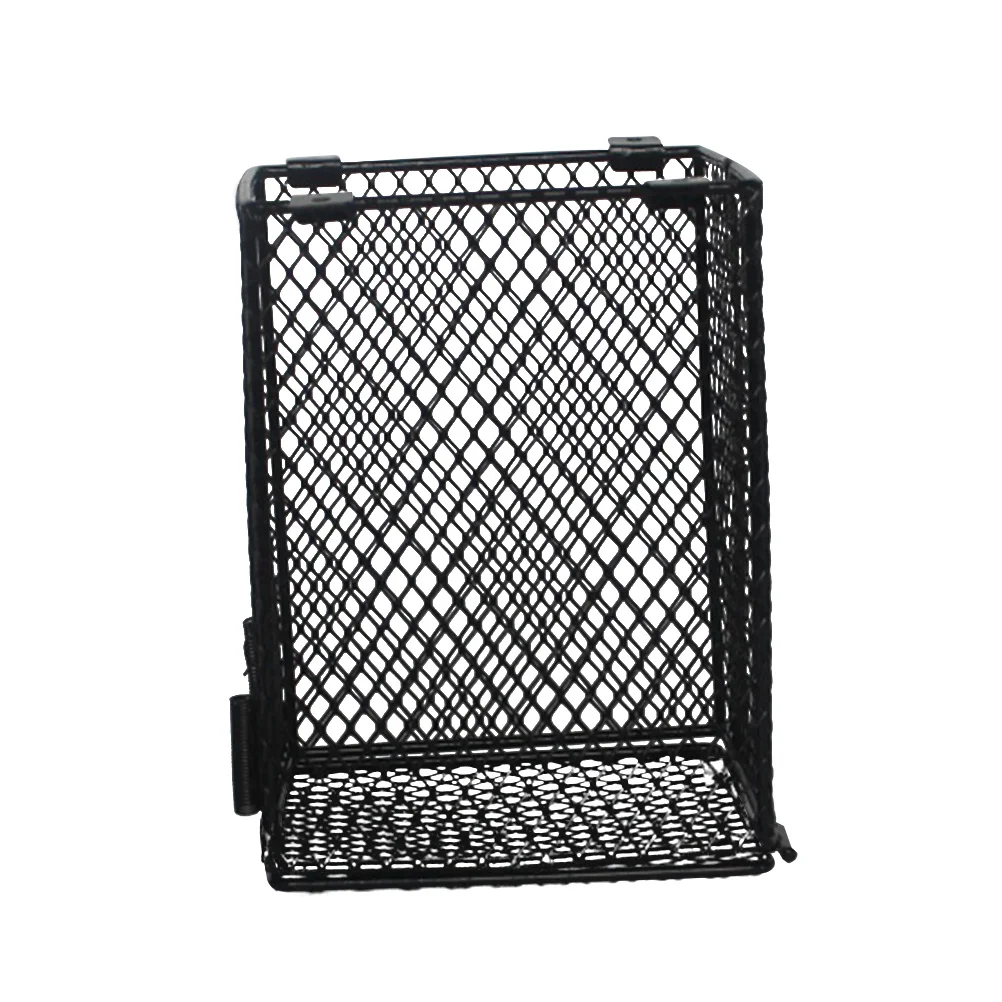 

Pet Reptile Heater Guard Black Iron Anti-Scald Lamp Square Heating Lamp Shade Daylight Lampshade for Reptiles Poultry Amphibian