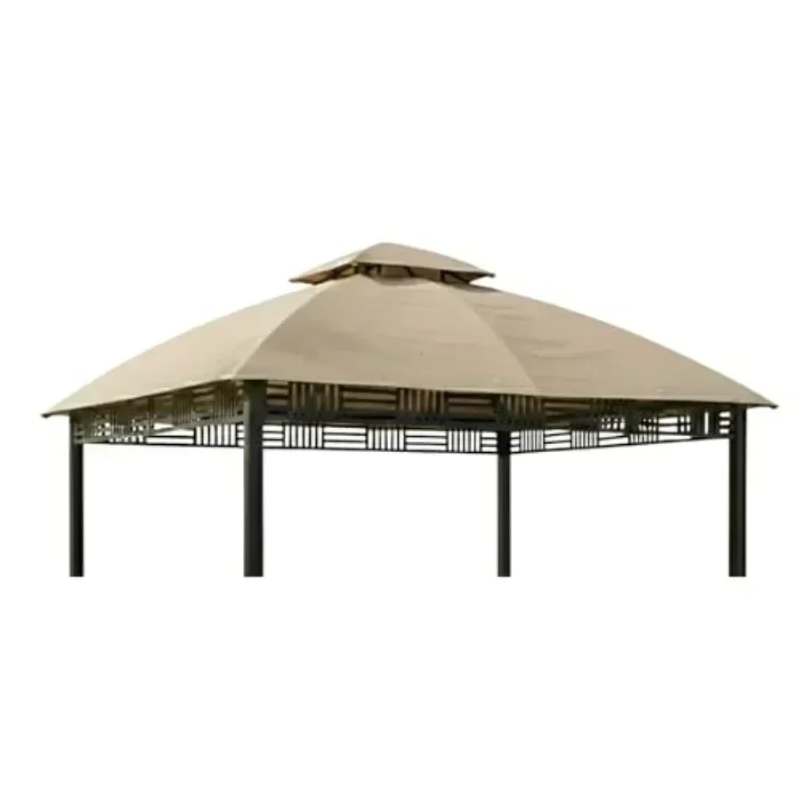 Reinforced RipLock 350 Replacement  Top Cover Compatible with Westbrook 10' x 12' Gazebo Model A101007903 - Beige