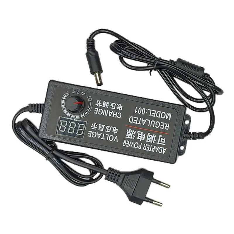 

Adjustable 3-24V 3A Power Supply Universal Switching Adapter,Variable Power Supply Converter With LED Voltage Display