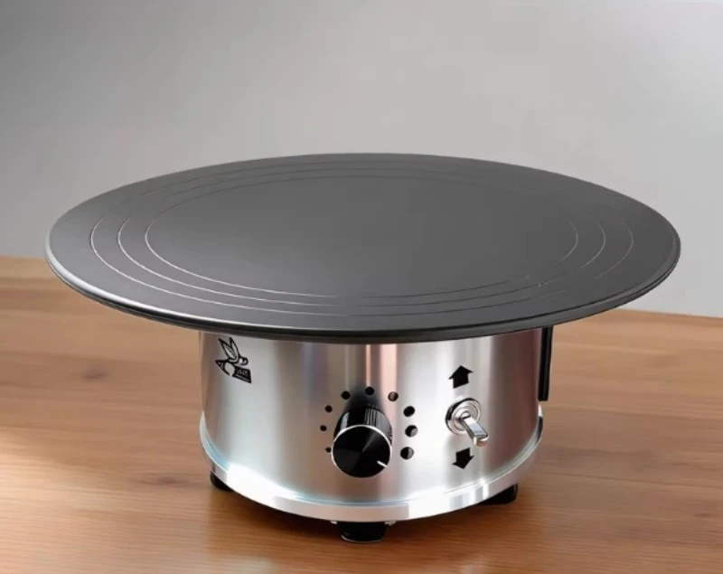 220V aluminum alloy cake decoration turntable with non-slip base - 12-inch electric cake turntable for baking, frosting, icing