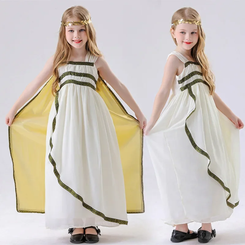 

Halloween Cosplay Ancient Greek Egyptian Goddess Costume Children Adult Parent-child Costume Masquerade Performance Costume Set