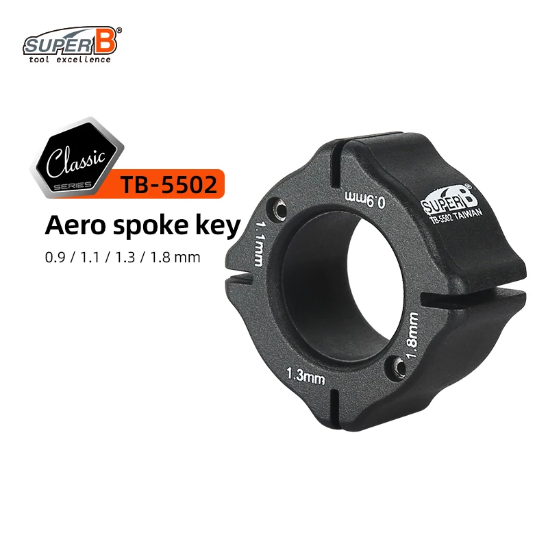 Super B Fietsspaak Tepelsleutel 3/4/6 Weg Groef Fietswielvelgversteller Sleutelspanner Stalen Reparatiegereedschap Spaaksleutel