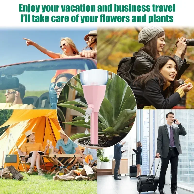 1/6Pcs Automatic Watering Device Self-Watering Kits Adjustable Drip Irrigation System for Flower Plant Garden Irrigation Tools