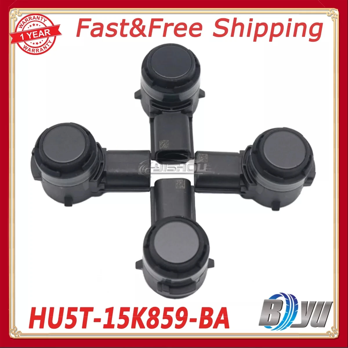 

4PCS NEW PDC Reverse Parking Assist Sensor HU5T-15K859-BA for Ford Edge 2019-2021