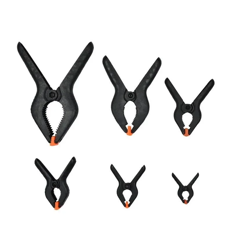 4Pcs Nylon 2/3/4/6/9inch Toggle Clamps Spring Clip for Woodworking Hard Plastic Grip Durable Fastening Tool