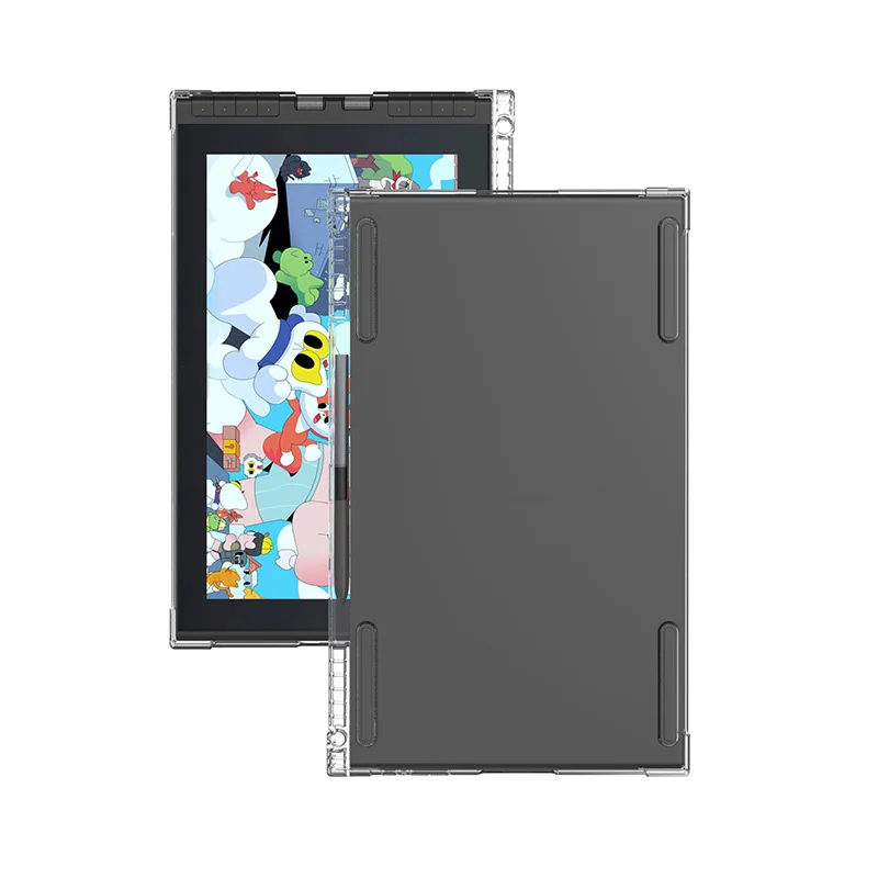 

For XPPen Artist 12 3rd 11.9" Thickened Soft Airbag Transparent Cover TPU shell with a pen holder