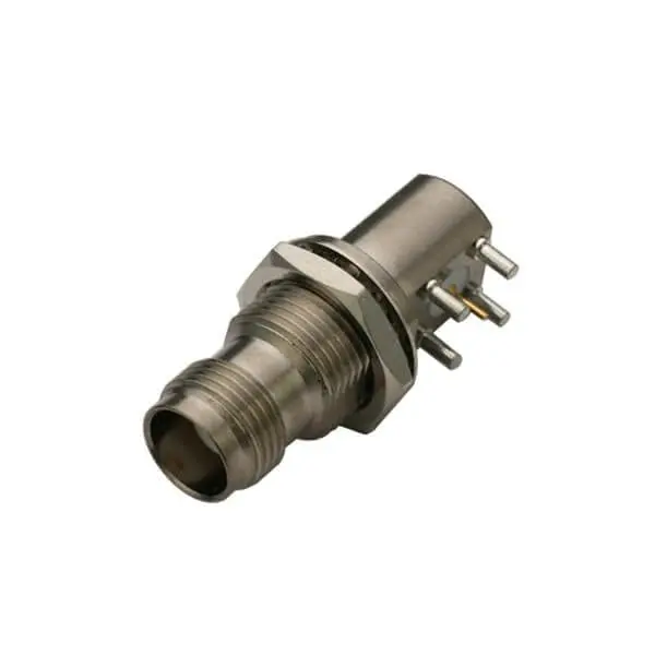 TNC Connectors Bulkhead Angled Female Through Hole for PCB Mount