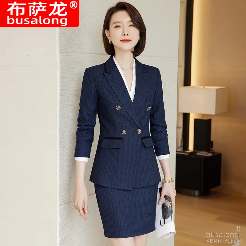 High-end Professional Suit Set for Women, Spring and Autumn Elegant Goddess Style, Workplace Interview Formal Wear, Manager Sale