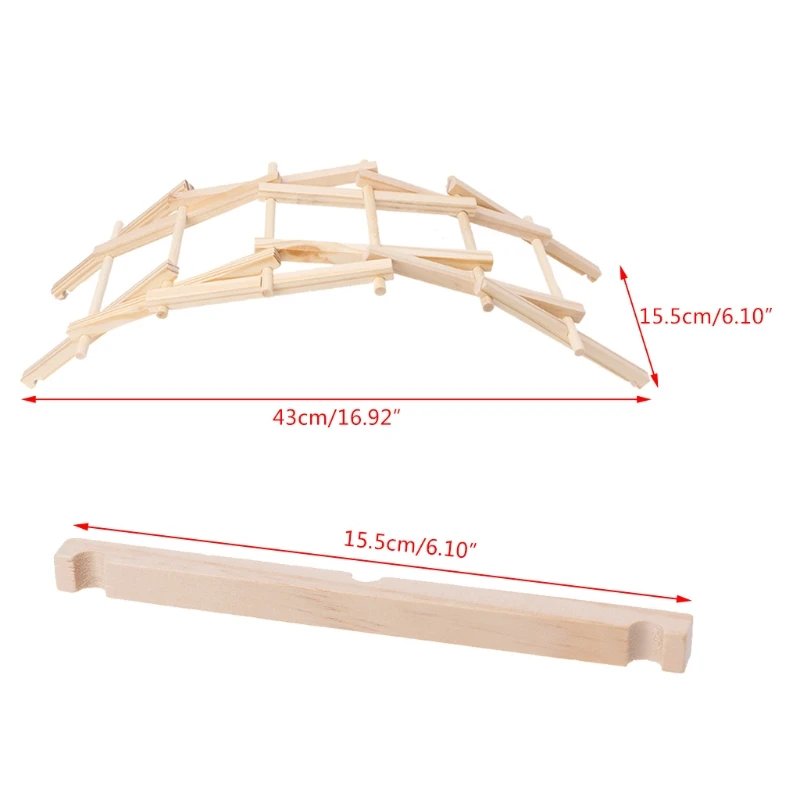 ダヴィンチブリッジパスファインダー木製建設モデルキットビルディングブロック子供のおもちゃ