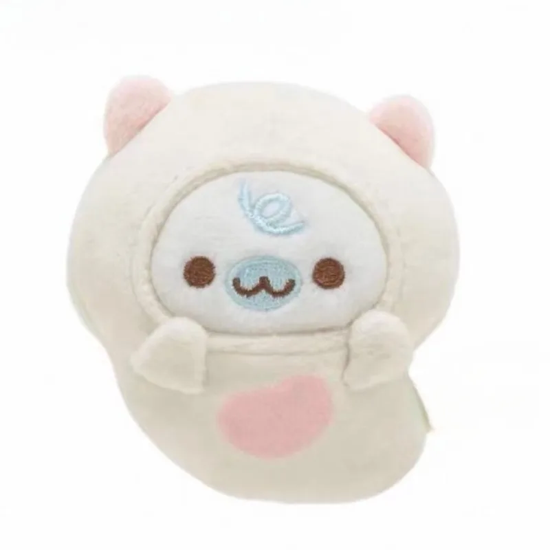 Adorable llavero con sello de felpa para una linda vida en el rincón, bolsa de semilla de girasol, juguete para niñas, bolsa de libros peluda con corazón, adorno colgante