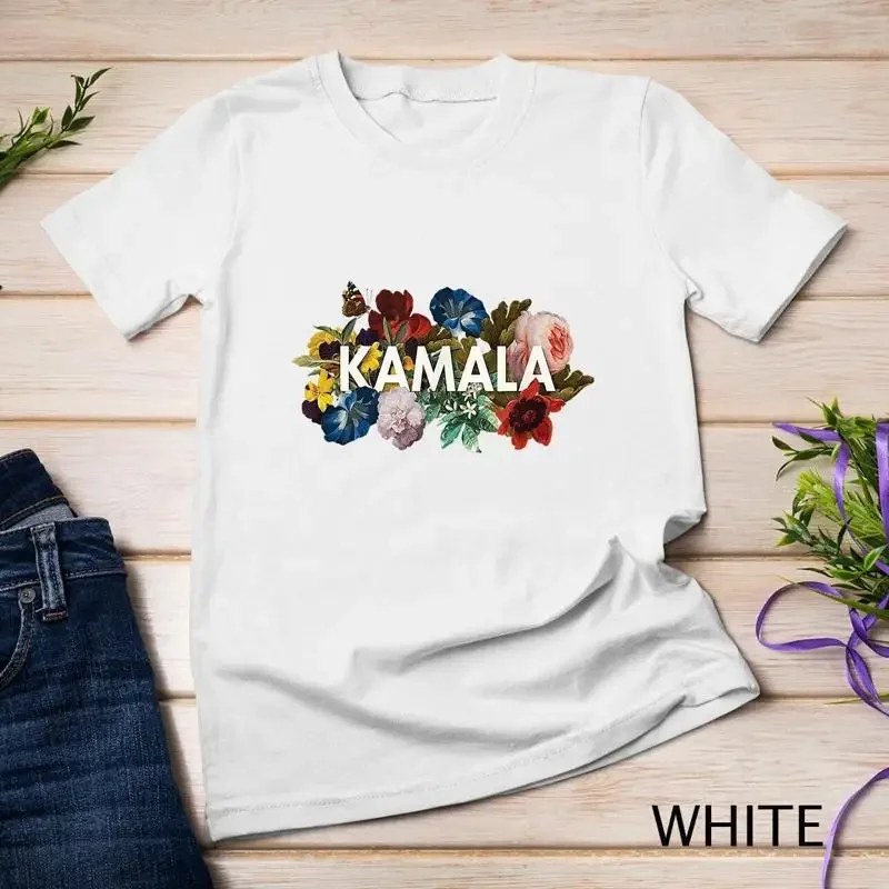 Kamala Harris Vintage Floral Feminine First Female President T Shirt