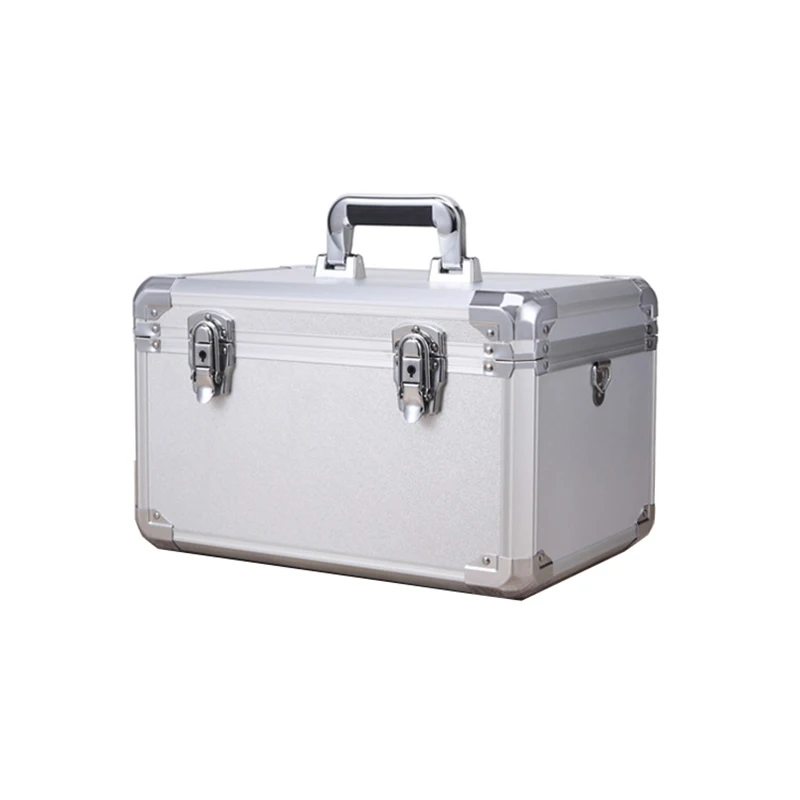 Portable Toolbox Aluminum Tool Box Safety Equipment Instrument Box Storage Tool Case Outdoor Suitcase Impact Resistant Case