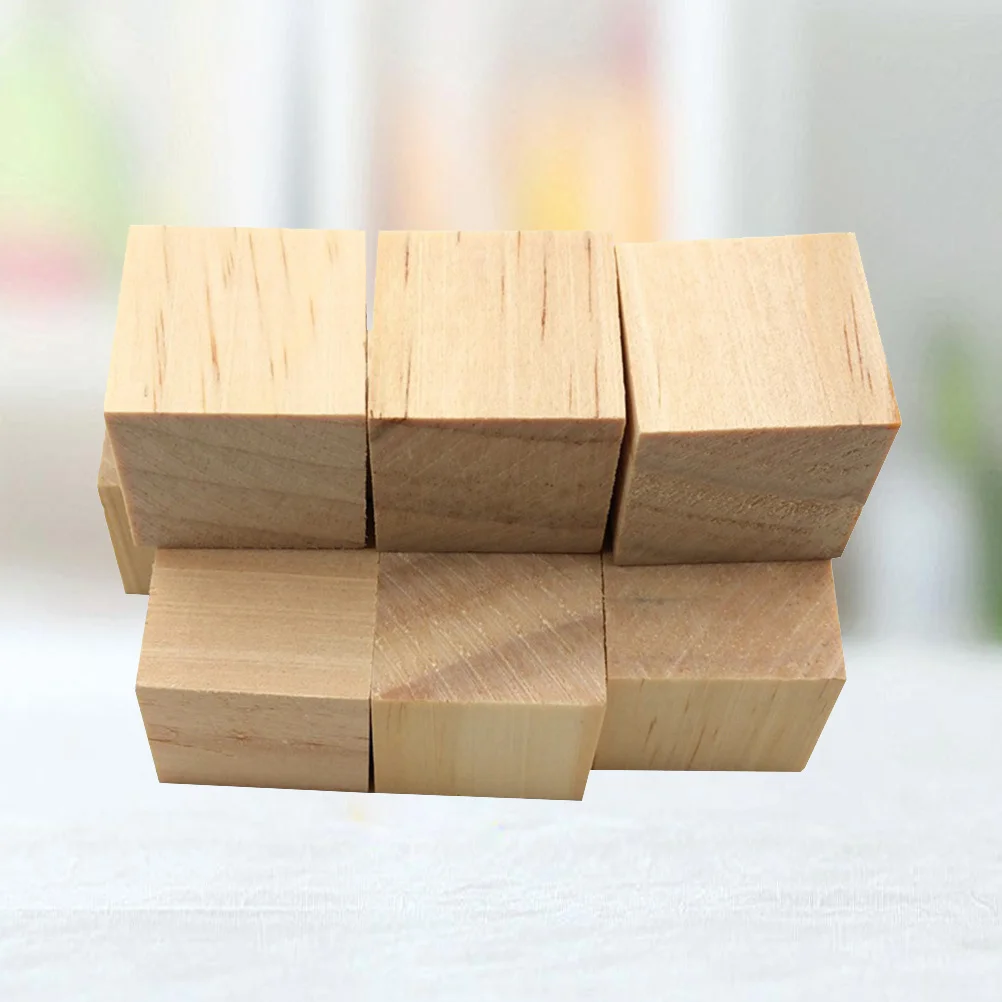 

36Pcs Lightweight Safe Wooden Craft Cubes 38Mm for Kids Education Art Projects and DIY Decorating Craft Cube Wood Square Block