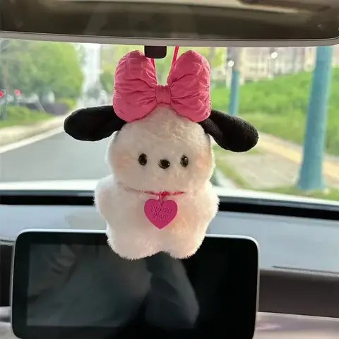 Kawaii Pilothund Nyckelringar Plyschnyckelringar Sanrio Nyckelring Söt Pochacco Rosett Nyckelring Bilspegel Dekoration Väska Hängsmycke Julklapp 12 best sales Fran Bow plysch - №11