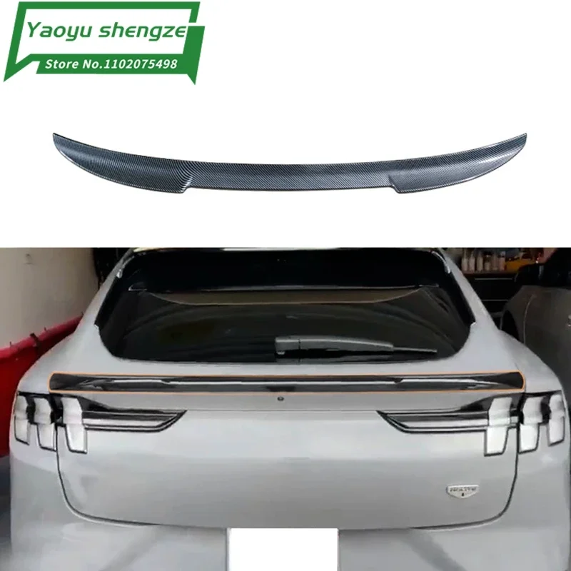 Styling Wing For Ford Mustang Mach-E MachE Car Accessories Rear Trunk Spoiler ABS Rear Wing Trunk Lip Lid Bumper