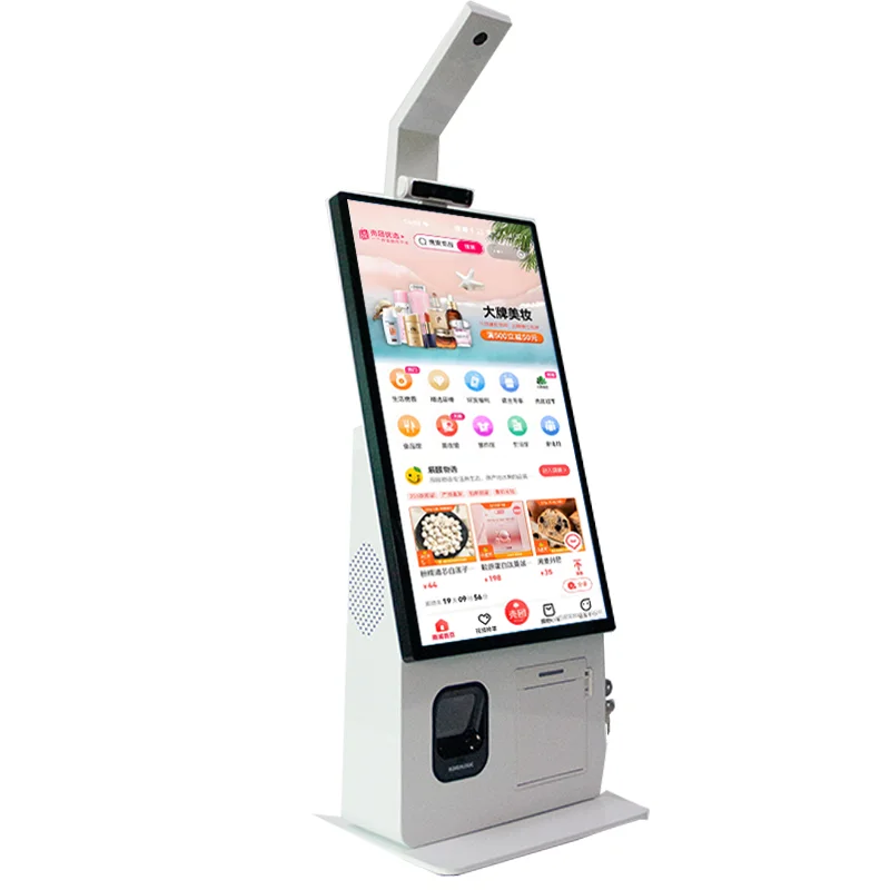 

POS-киоски самообслуживания 2026 с Windows/Android, анализом на базе ИИ, NFC-картой, 80-мм термопринтером и емкостным сенсорным экраном