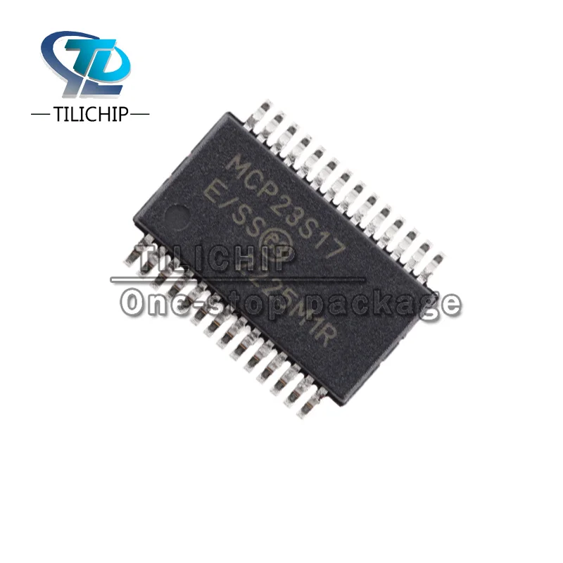 5pcs MCP23S17T-E/SS MCP23S17T-E SSOP-28 16-bit SPI I/O extender chip brand new original