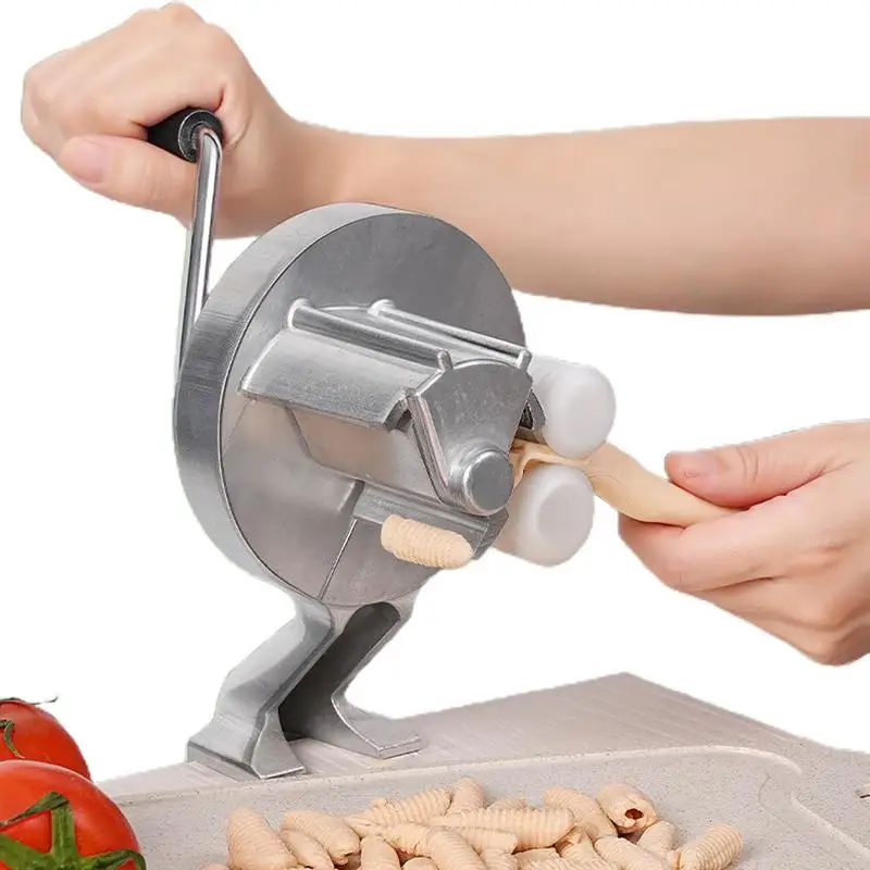 Manual Cavatelli Maker Machine Portable Macaroni Maker Manual Pasta Maker With Ergonomic Hand Crank Design Easy Clean  ﻿