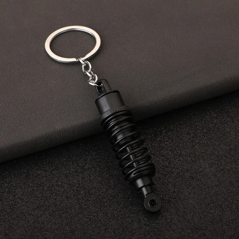 Adjustable Spring Spring Car Tuning Part Keychain Car Part Alloy Shock Absorber Keyring Cool Colorful