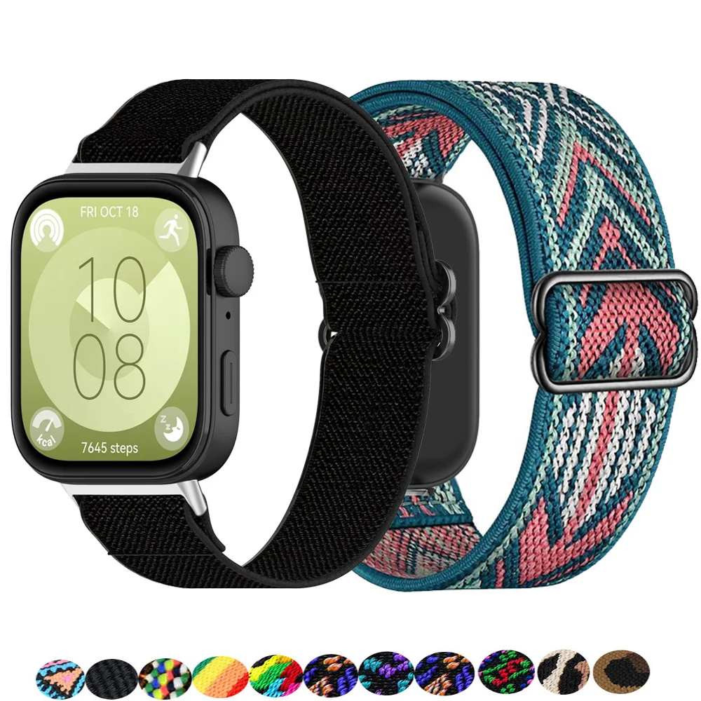 nylon Loop for HUAWEI watch fit 4 strap smartwatch accessories Scrunchie sport belt bracelet correa for HUAWEI fit 3 4 pro band