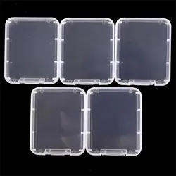 10Pcs Clear Plastic CF/Compact Flash Memory Card Case Holder for SanDisk/Kingston/Transcend/Samsung Memory Card