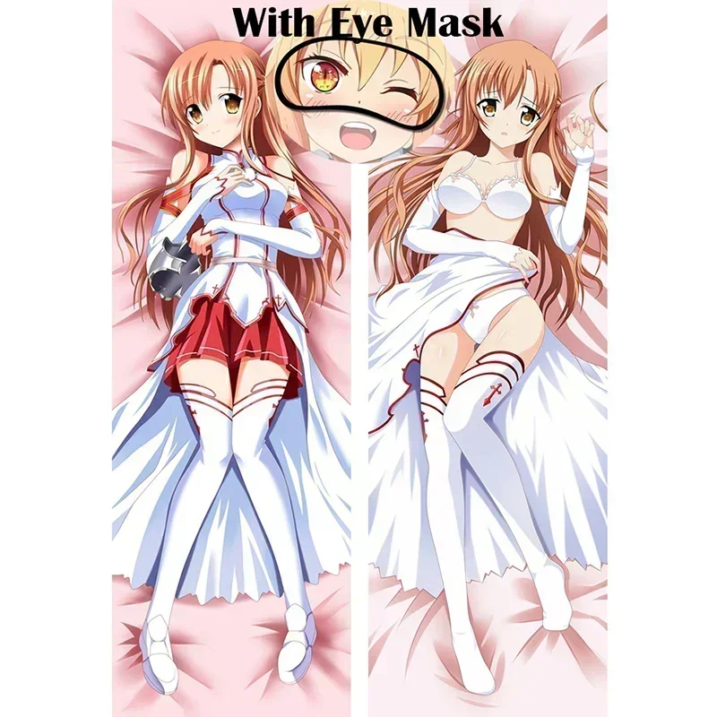 

Sword Art Online Yuuki Asuna Cute Pillow Case Anime Dakimakura Waifu Body Boku No Hero Boyfriend Pillow Cover Cushion