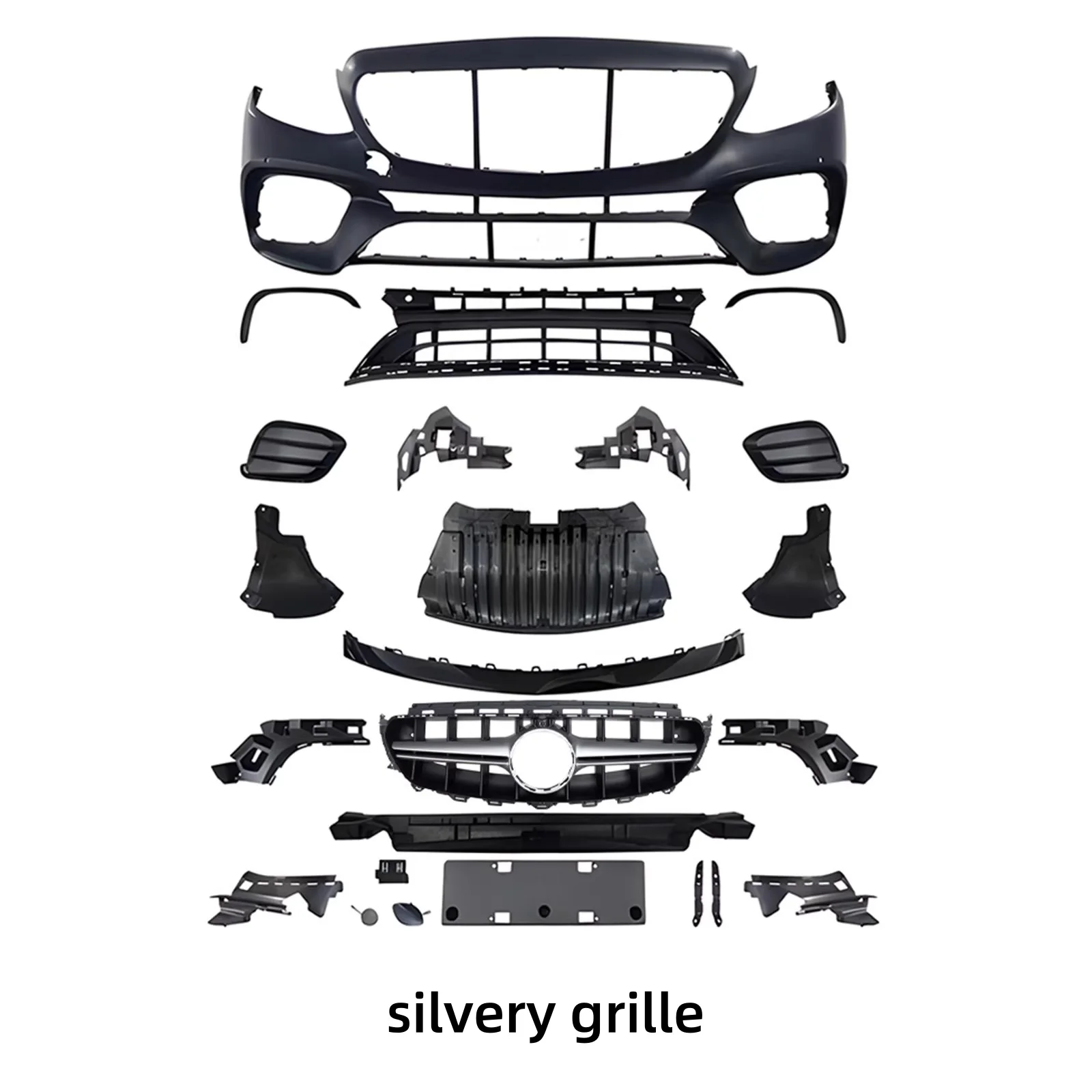 Unpainted Front bumper For Mercedes Benz E-class W213 E260L E300L E63S 16-20 Modified Front surround Grill Body kit