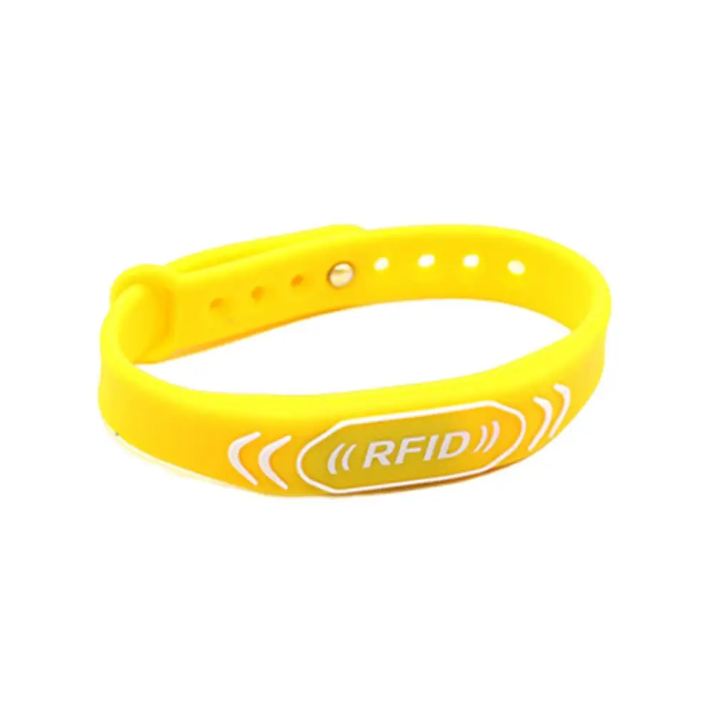 1Pcs 125KHZ EM4305 T5577 5200 Rewritable Waterproof Adjustable Wristband RFID Silicone Band Bracelet Blank Data Keyfob