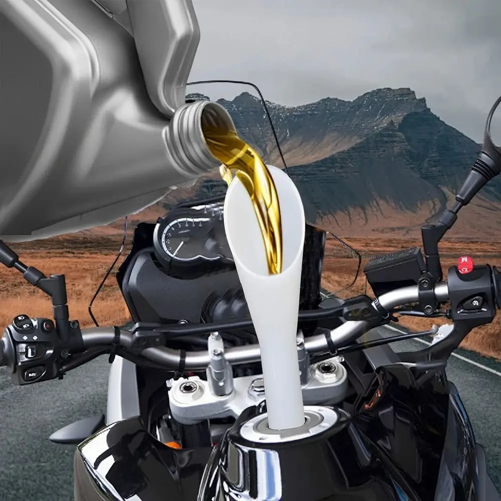 PVC Refueling Funnel Wide Mouth Long Nozzle Wide Mouth Funnel Hands-Free Spill-Proof Spill-Proof Fuel Funnel Oil Pouring