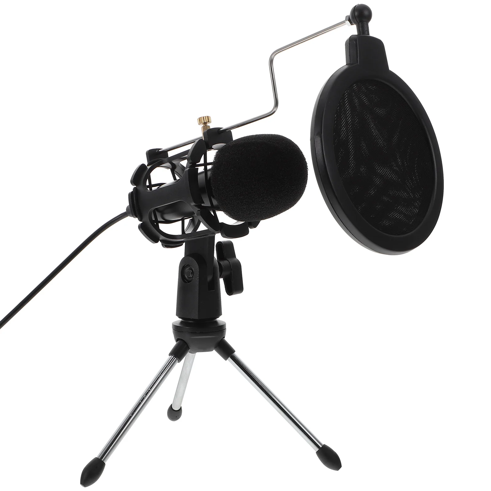 

3.5mm Computer Microphone Premium Aluminum Alloy ABS Noise Reduction for Podcasting Gaming Recording Live Streaming Desktop