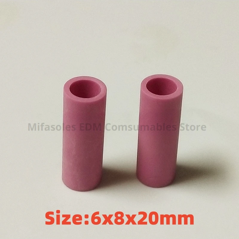 2 шт. EDM детали для керамической трубы S910 резак для проволоки керамический 6x8x20 мм для низкоскоростной машины soчлен EDM машина для резки проволоки