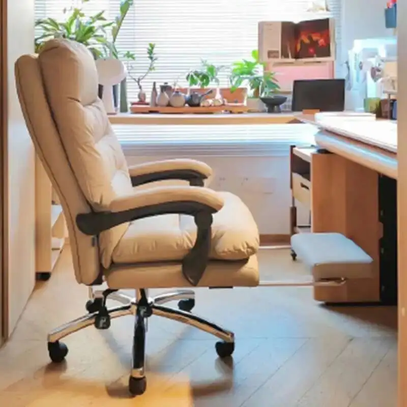 

Modern Office Chairs Unique Vanity Armrest Library Mobile Nordic Chairs Bedroom Study Ergonomic Krzesła Biurowe Home Furnitures