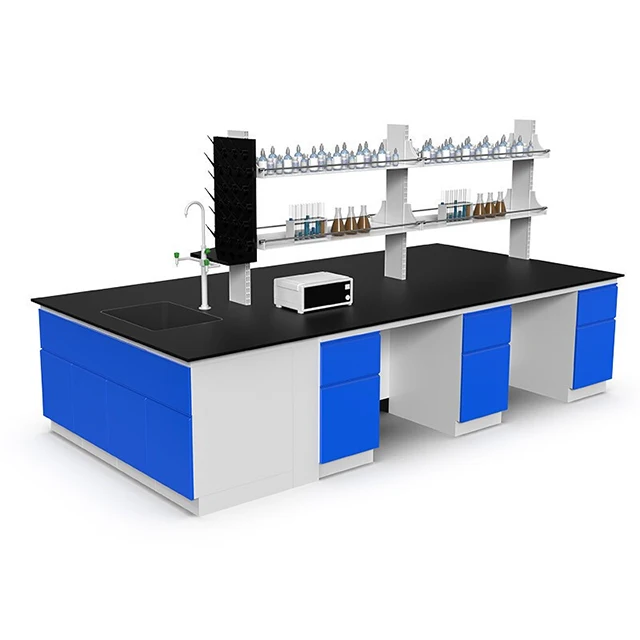 Laboratory Workbench Experimental Operation Table Practical Psychological Board Table Laboratory Steel And Wood Edge Table