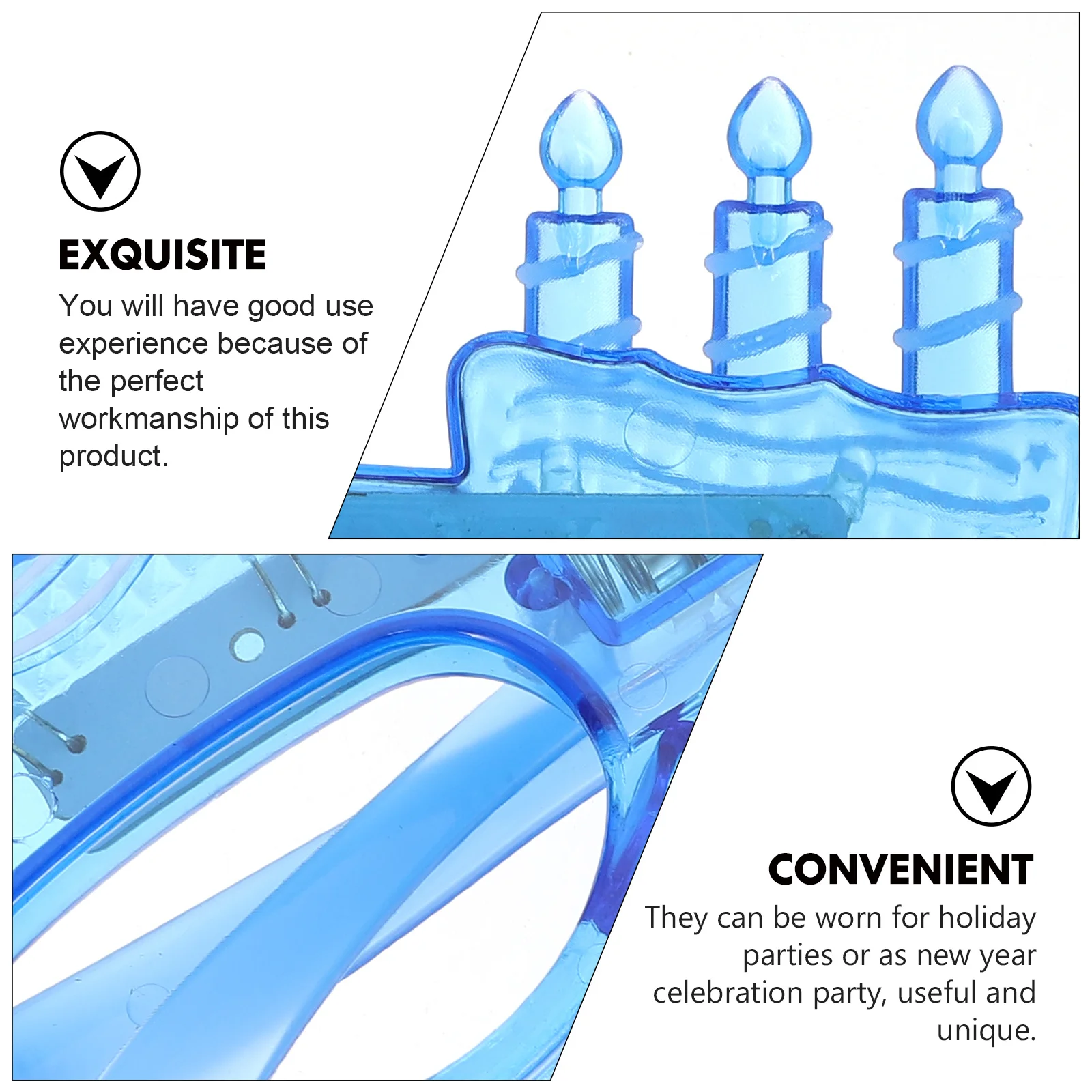 

1Pcs Glowing Eyeglasses Birthday Party Funny Glasses Creative Luminous Props for Festival Celebration Photography