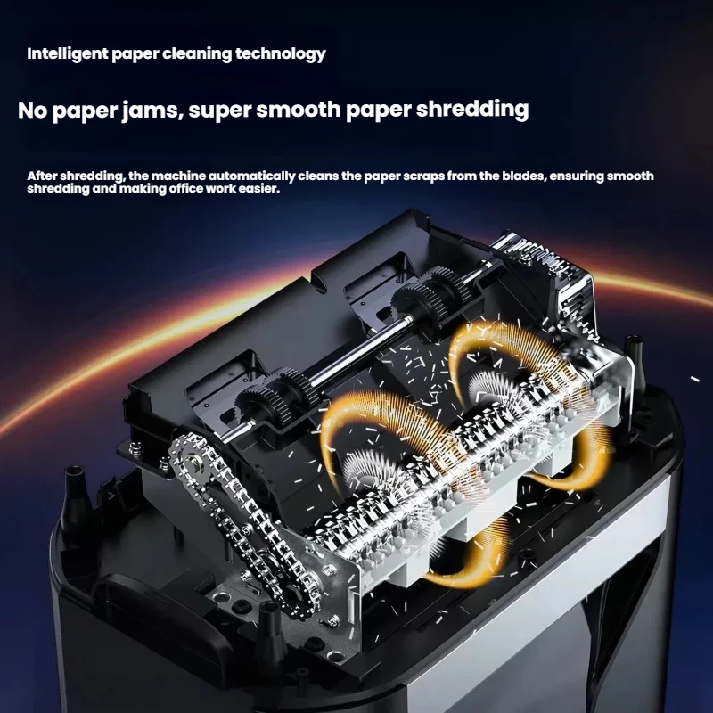 Mobile‑Wheel Office‑Paper‑Shredder‑Gear High‑Security‑Shred‑Processor for Confidential‑Paper‑Receipt‑Document‑Disposal‑Tasks