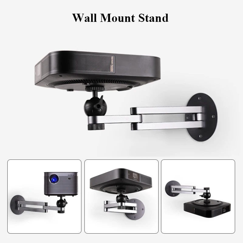 Projector Wall Mount Bracket Multi-angle Adjustable Foldable Wall Support Aluminum Alloy Projector Stand  Accessory