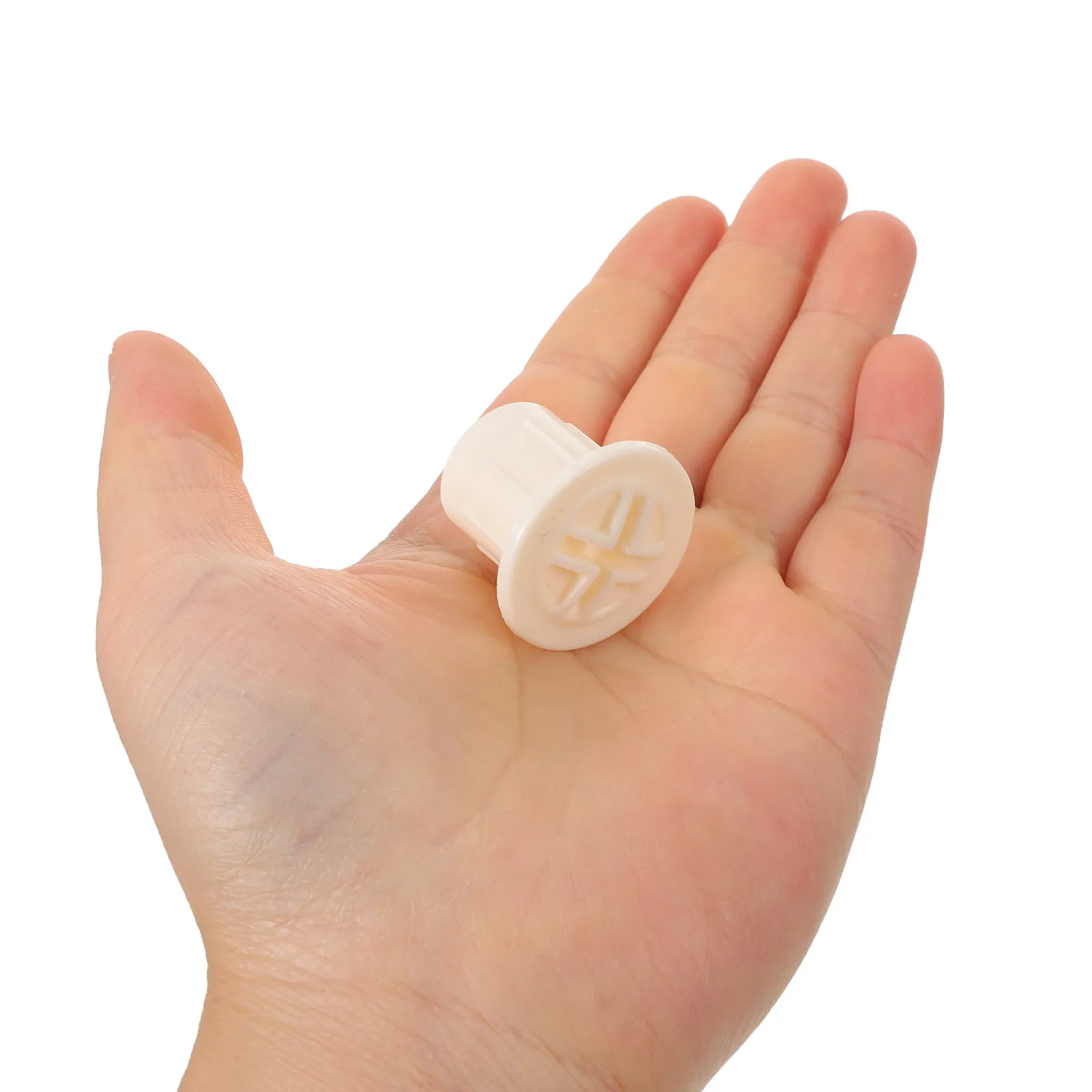 

6Pcs Children Slide Screw Caps White Plastic Protective Covers Indoor Slide Fixing Accessory Stable Fit 1.8cm Diameter