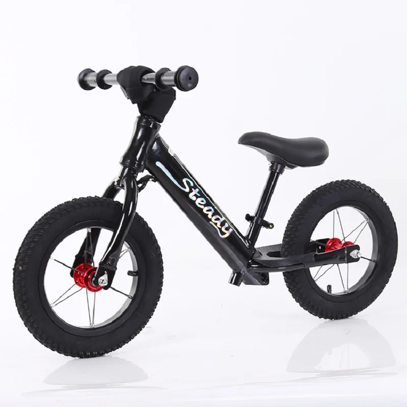 LazyChild Kids Balance Bike 12inch Aluminum Alloy Skate Bike No Pedals Height Adjustable Bicycle Riding Birthday Gift For Child