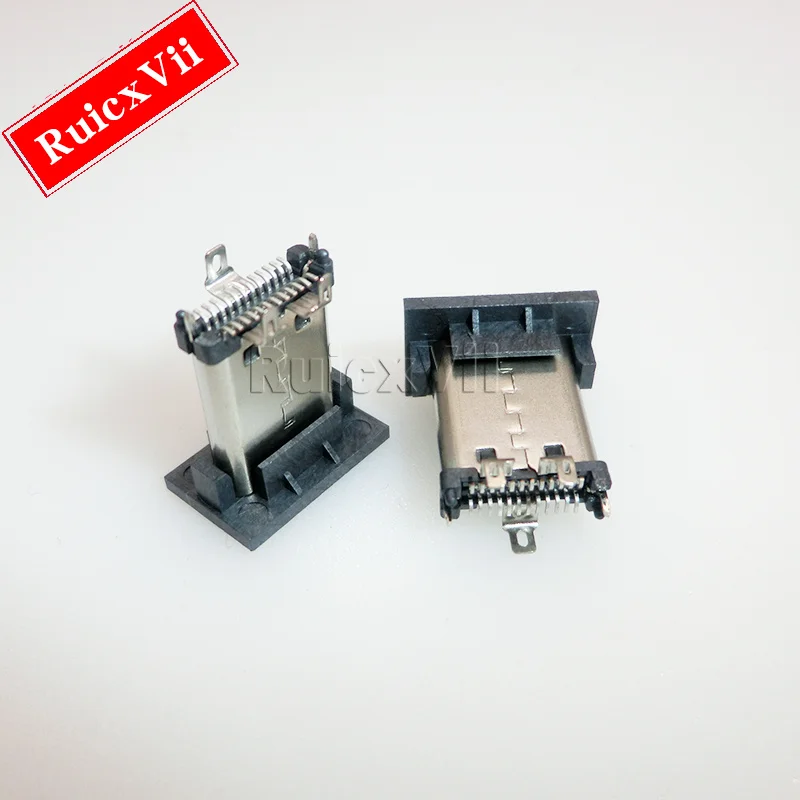 Tête mâle USB3.1, Interface type-c 24P, Patch Smt Vertical avec trois jambes fixes, 10 pièces