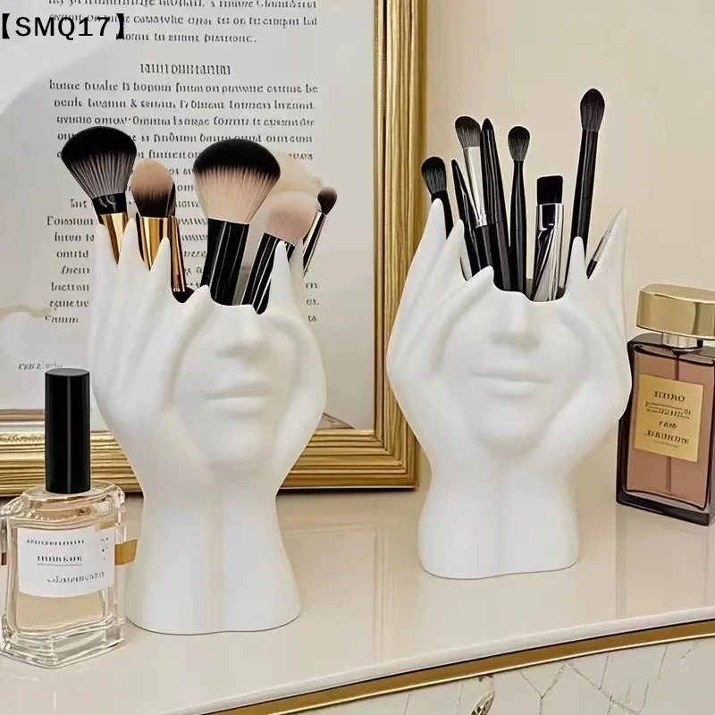 1PCS Creative Human Body Art Styling Office Supplies Desktop Multifunctional Storage Pen Holder Makeup Brush Holder Decor【SMQ】
