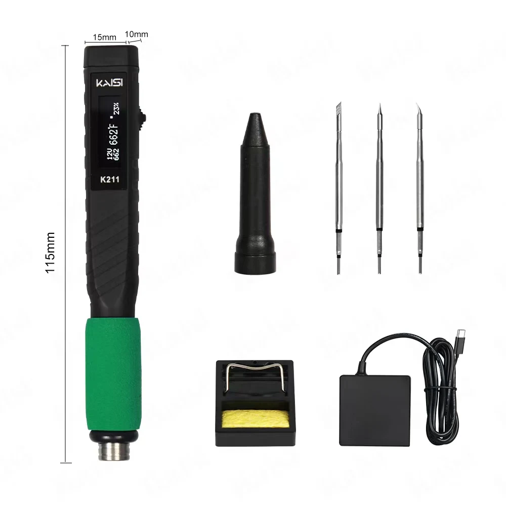 Kaisi K211 Protable Soldering Station Electric Iron For Mobile Phone Motherboard IC Chip Laminating Repair Tool