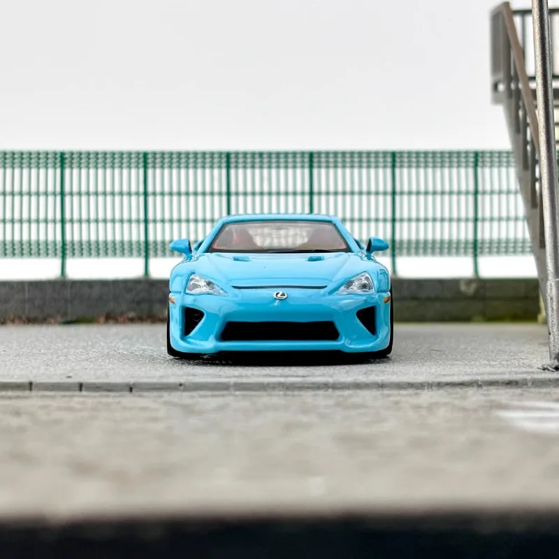 CM 1/64 Lexus LFA Blauw Legering Speelgoed Motorvoertuig Diecast Metaal Model Geschenken