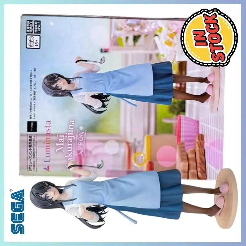 

SEGA In Stock Seishun Buta Yarou Wa Bunny Girl Senpai No Yume Wo Minai Sakurajima Mai Luminasta Apron Gifts Toys Model Kawaii
