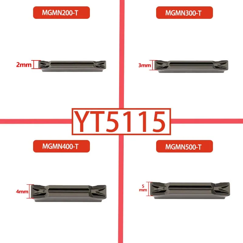 KaKarot inserto de carburo de hierro fundido, MGMN300 M, MGMN150, MGMN200, MGMN250, MGMN400 G, ranura en T, ranurado YT5115, cortador de latechnc, 10 piezas