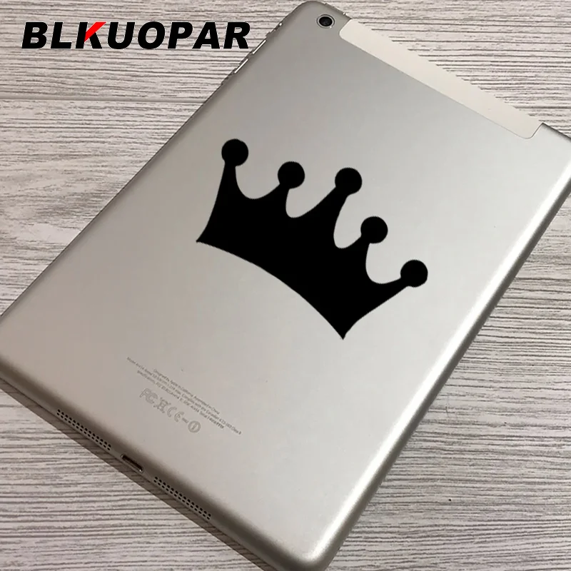 BLKUOPAR for Queen Crown Silhouette Car Stickers Waterproof Sunscreen Decals Occlusion Scratch Helmet Skateboard Decoration